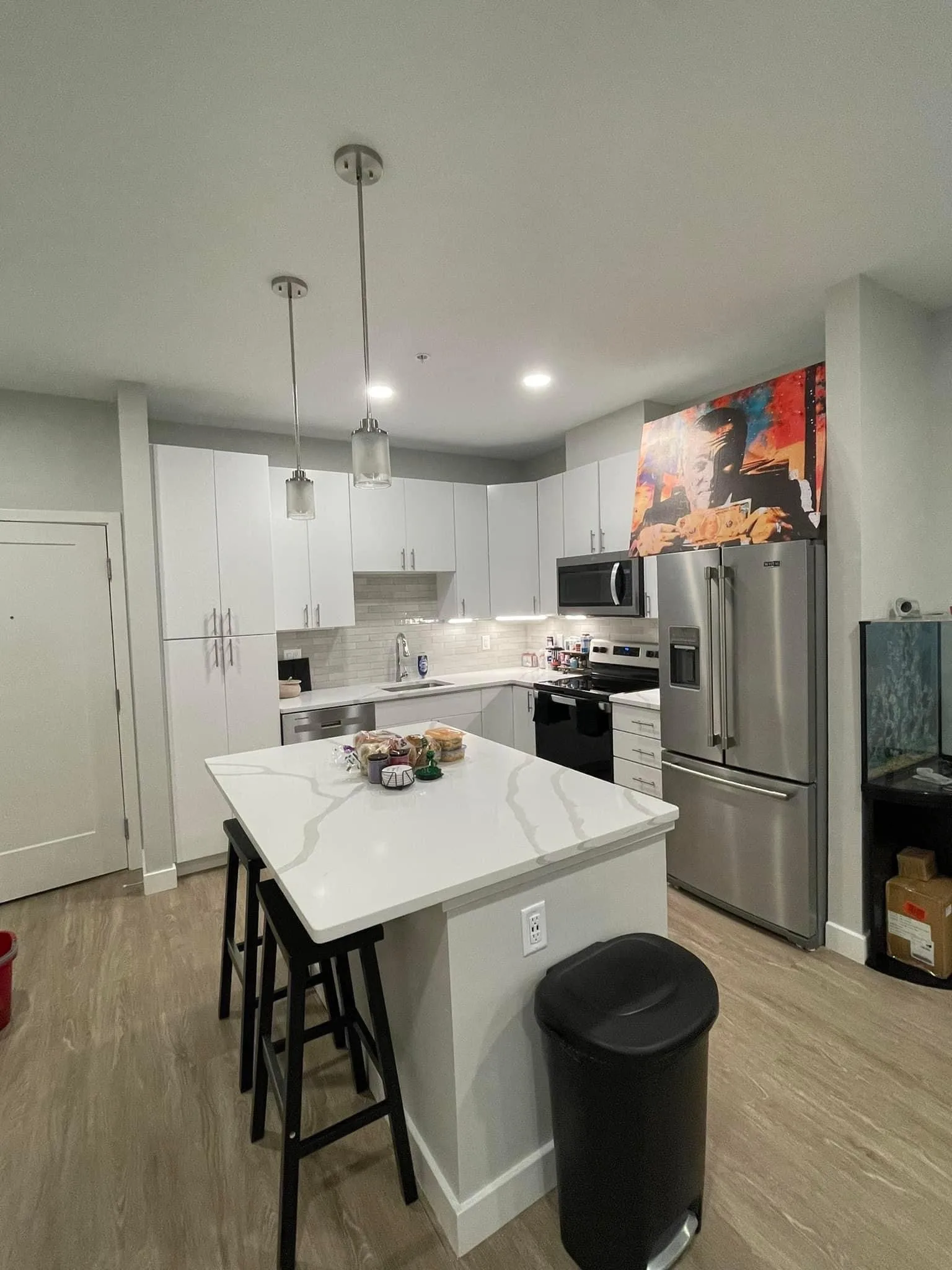 Apartment kitchen after cleaning