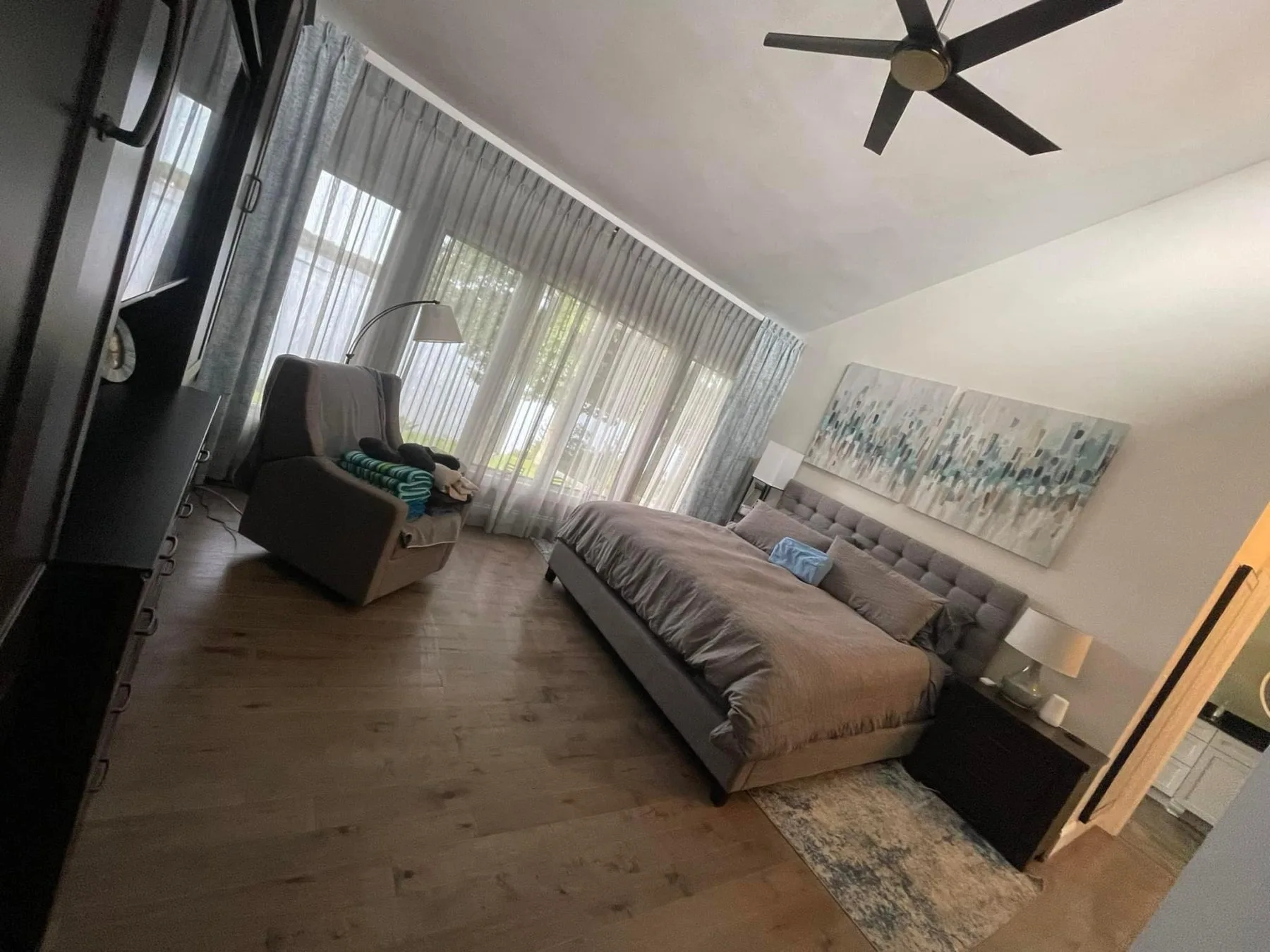 Master bedroom after cleaning